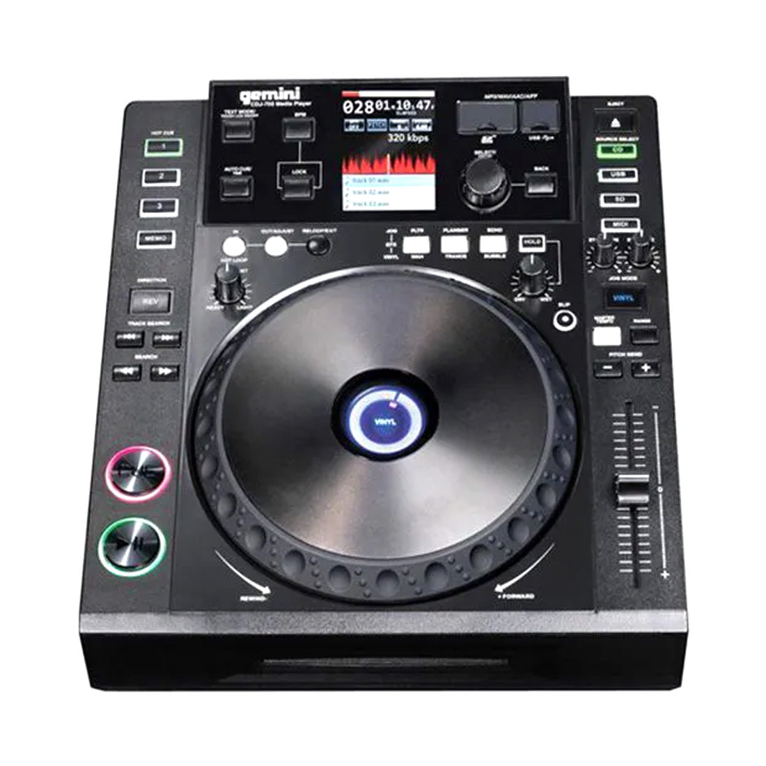 CDJ Profissional com CD Player Gemini CDJ-700
