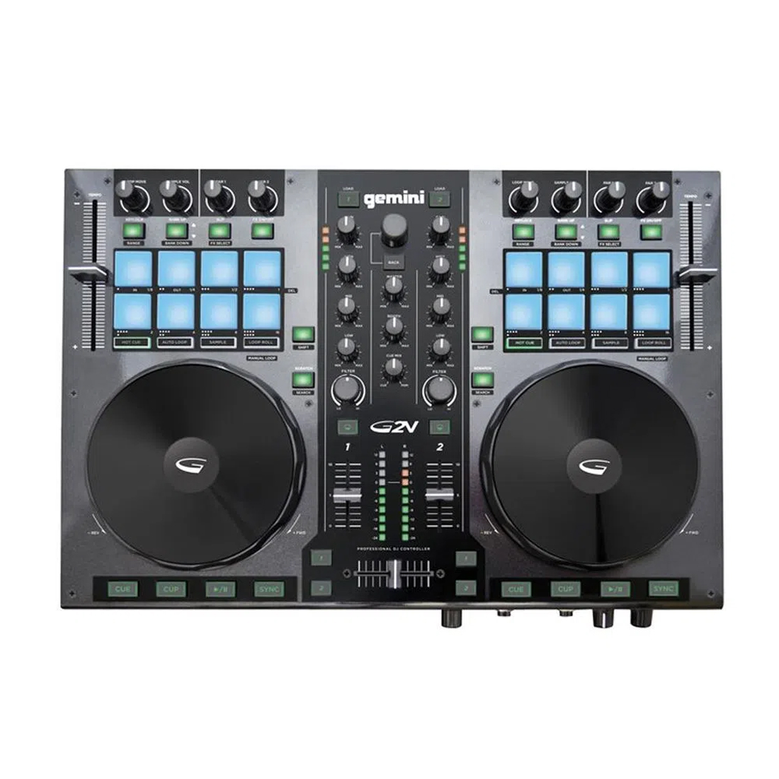 Controladora DJ 2 Canais Virtual DJ Gemini G2V
