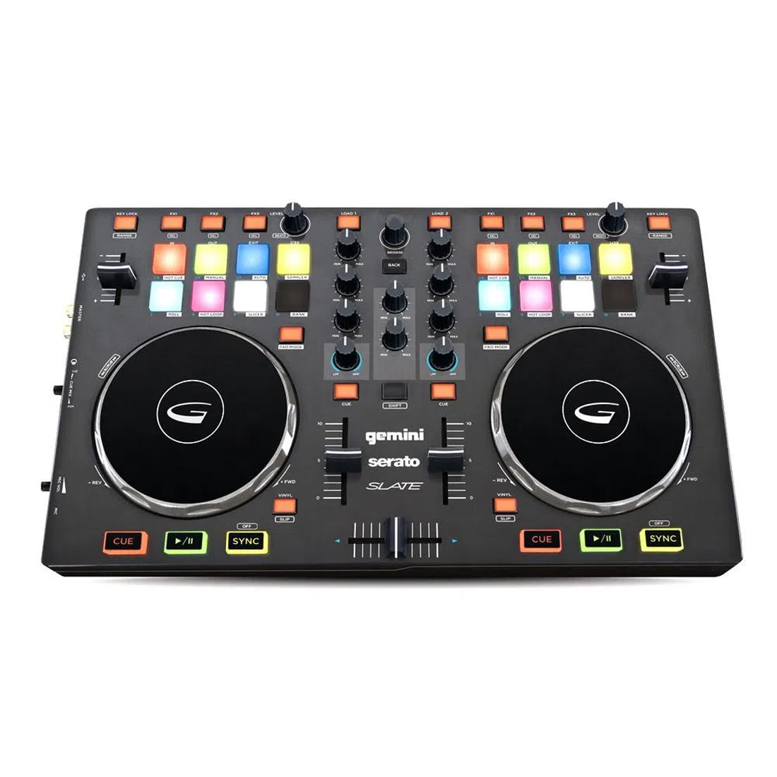 Controladora DJ 2 Canais Serato DJ Intro Gemini SLATE-2
